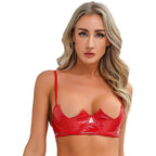 V-Notch Underwired Open Chest Bra Top