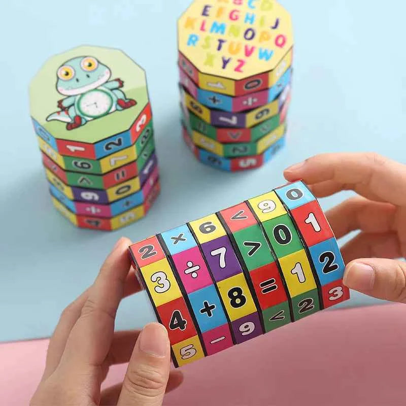 Montessori Arithmetic Toy - Magic Cylinder Mathematics Numbers Cube for Kids Learning and Counting Game Puzzle - Big Tim's Magic Emporium