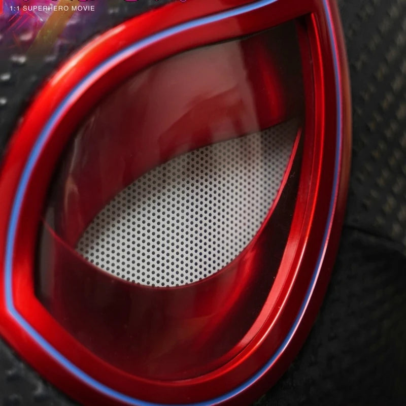 1:1 Mascara Miles Spider-Man Headgear Cosplay Moving Eyes Electronic Mask Remote Control Toys Cosplay costume Adults Kids Gift by Big Tim's Magic Emporium