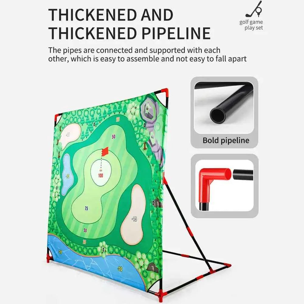 Battle Golf Chipping Game Golf Hitting Mat Sports Activities Putting Practice Toy Swing Training Tool for Home Backyard