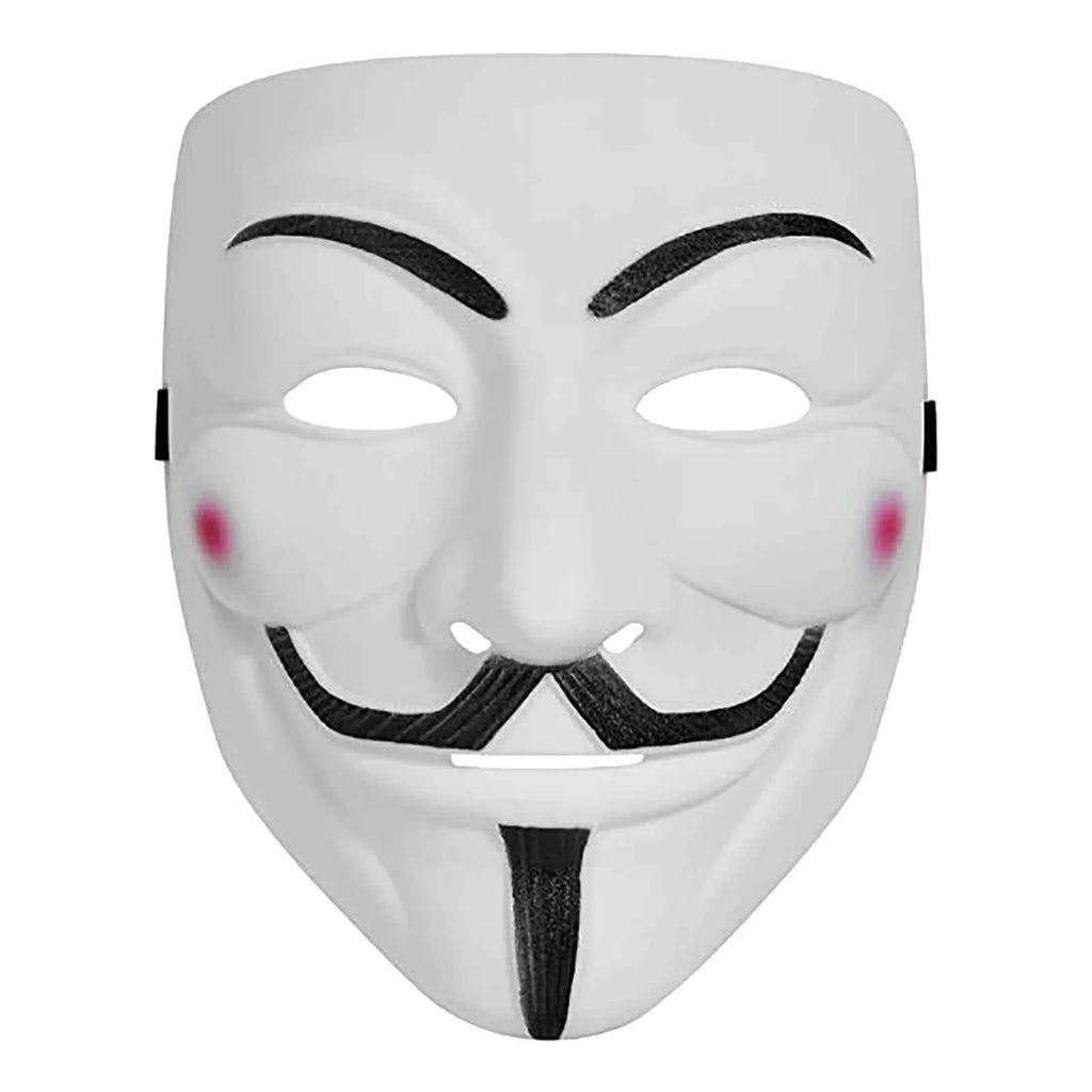 Movie Masquerade Anonymous Face Mask Halloween Party Cosplay Masks Props for Adult Kids Film Theme Mask Anime Costumes Supplies