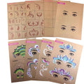 Face Painting Practice Board Copy Practice Suitable For Newcomers To Learn Washable and Reusable Body Painting Practice Template