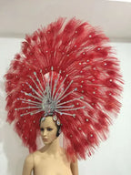 The Stardust Mirage – Premium Mohawk Feather Samba Carnival Headdress