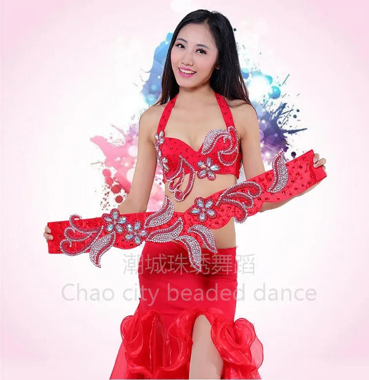 Customized Halloween Belly Dance Costume Set | Exotic Dancewear with Big Skirt - Big Tim's Magic Emporium