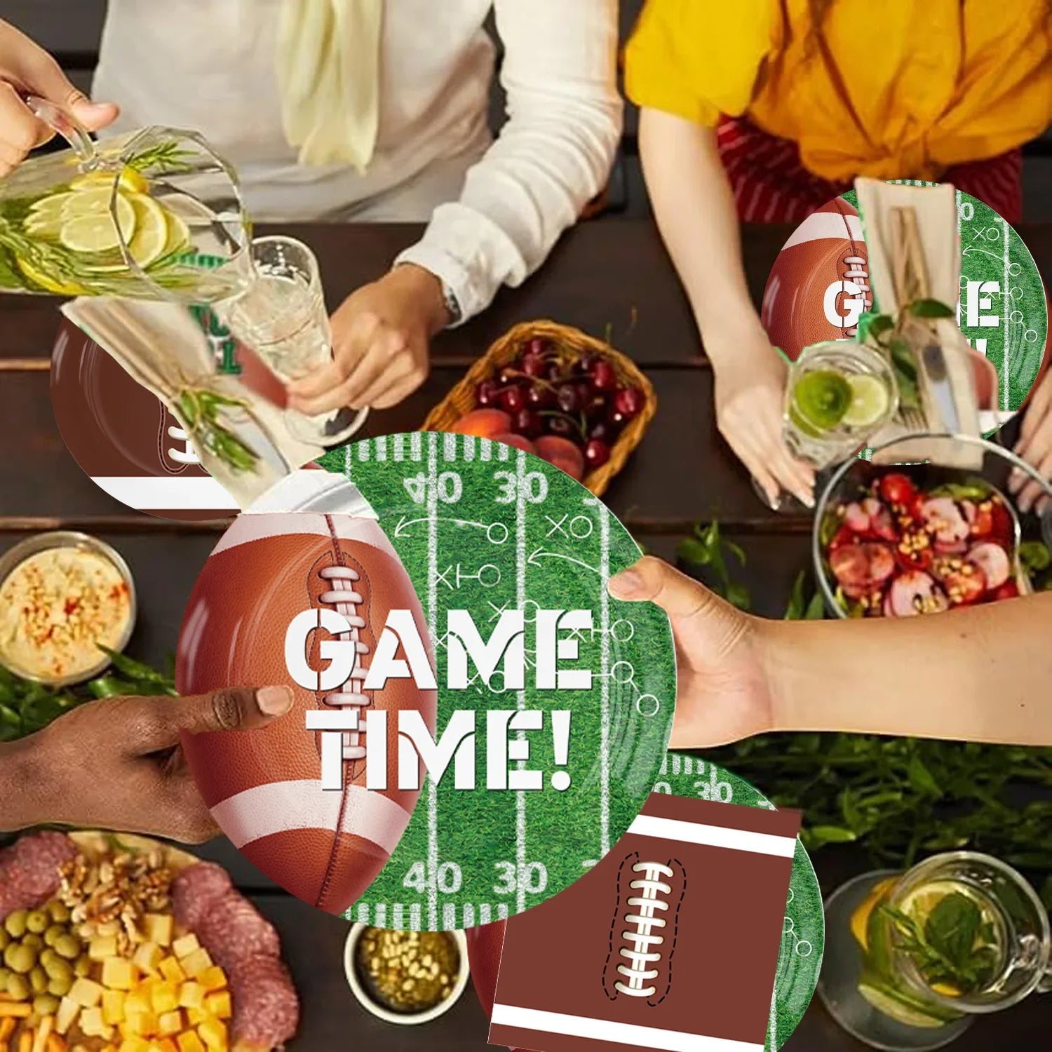 Super Bowl Rugby American Football Children's Birthday Party Paper Decoration Party Supplies Party Supplies Party Decorations - Big Tim's Magic Emporium