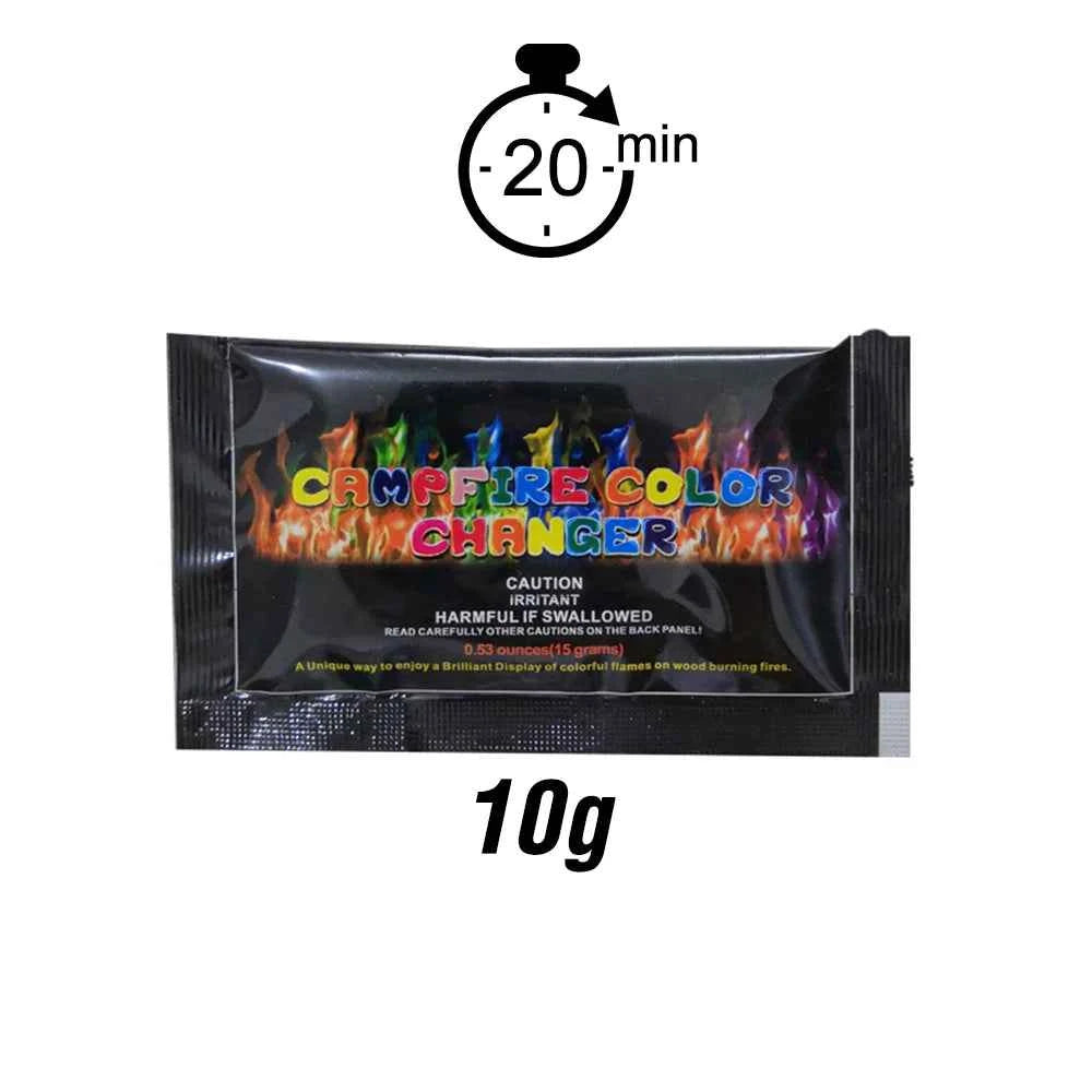 Mystical Fire Magic Tricks Color Flames Powder Bonfire Sachets Fireplace Pit Patio Toy Magician Pyrotechnics Party Glowing Props - Big Tim's Magic Emporium