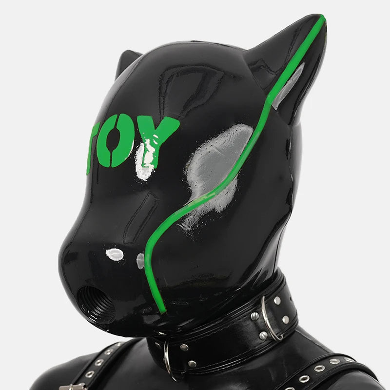 Furrjoi IDO Silicone Dog Mask with Patterned Cospaly Costumes Hood Multiple Colors Halloween Face Toys Realistic Equipment - Big Tim's Magic Emporium