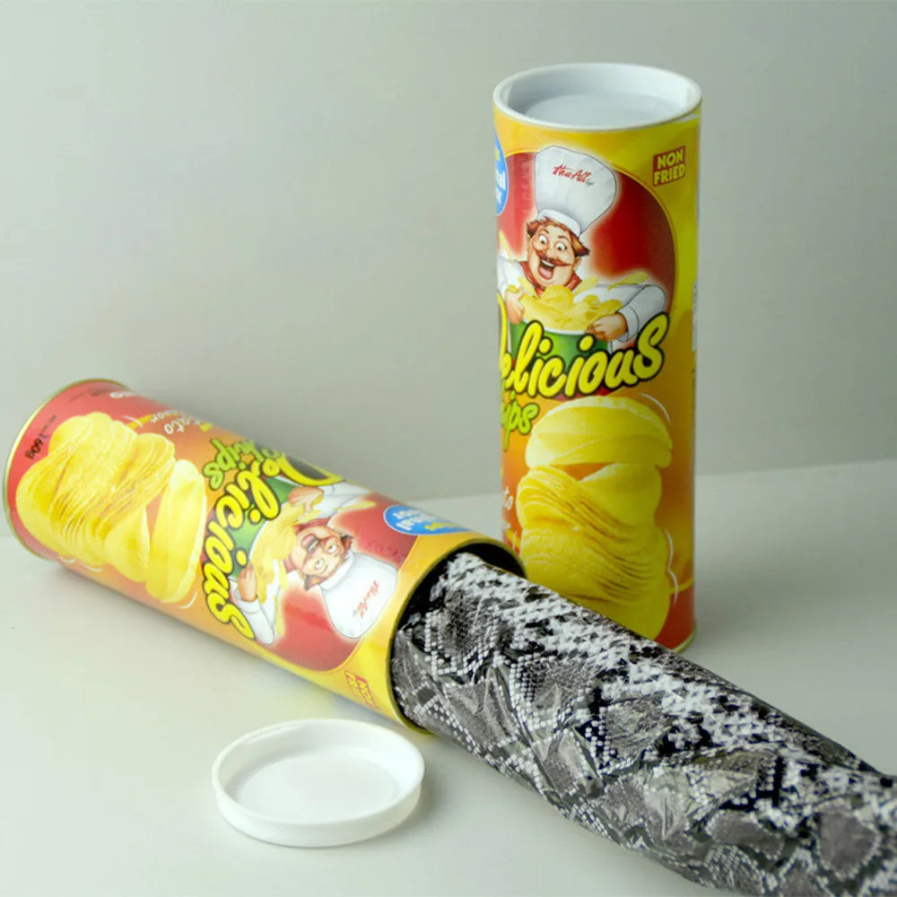 The Potato Chip Snake Stage Magic Tricks Snake Toy April Fool Day Halloween Party Jokes in A Can Gag Gift Scary Fries Fun Toys - Big Tim's Magic Emporium