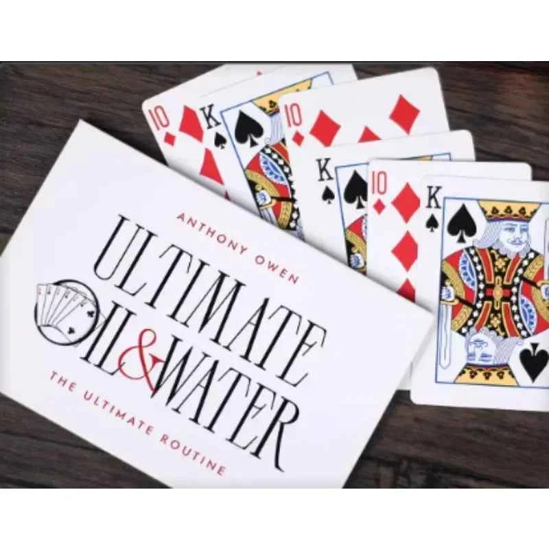 Ultimate Oil and Water Trick Gimmicks by Anthony Owen Card Magic Tricks Illusions Close Up Props Comedy Prediction Mentalism