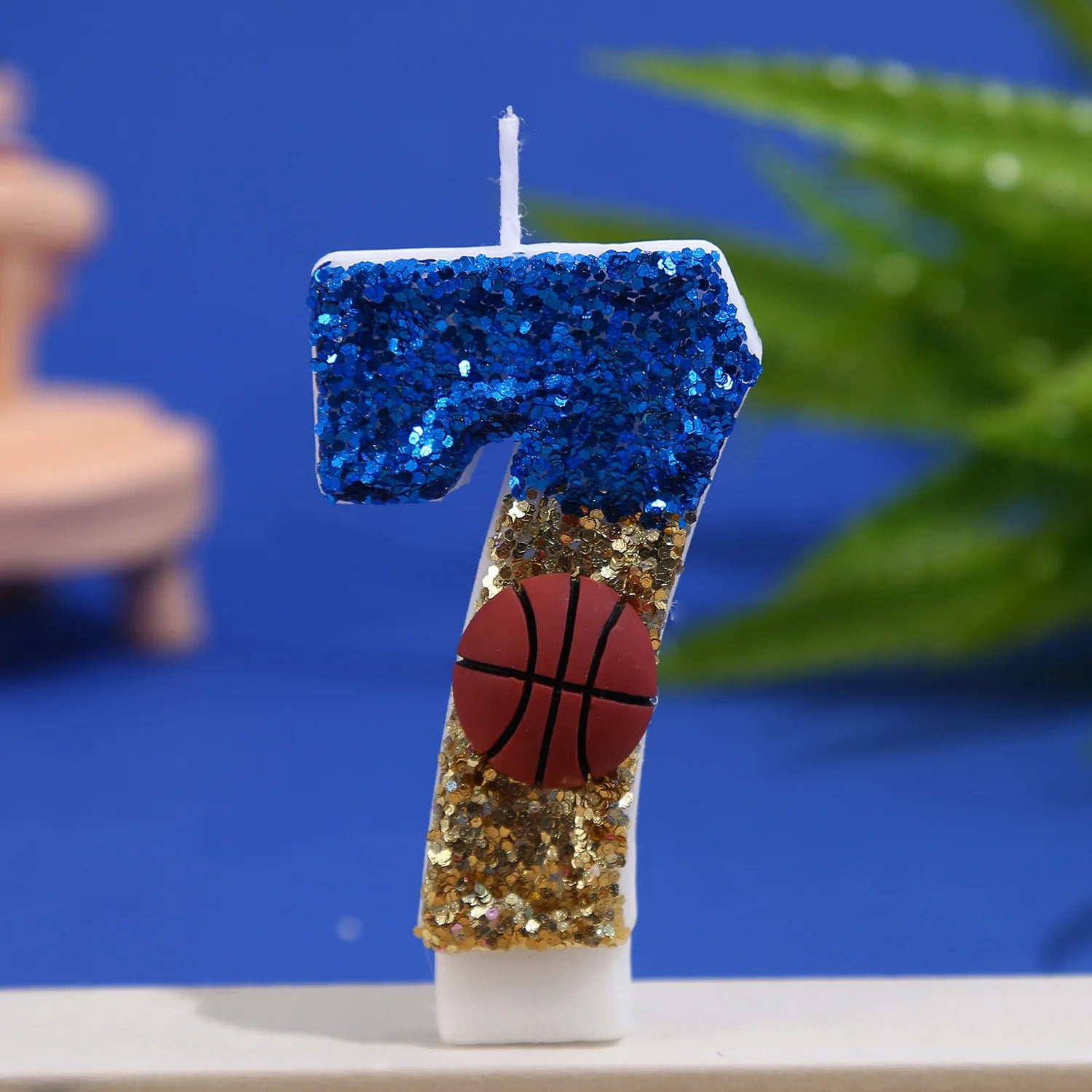 Basketball boy birthday candle holiday cake party creative digital candle