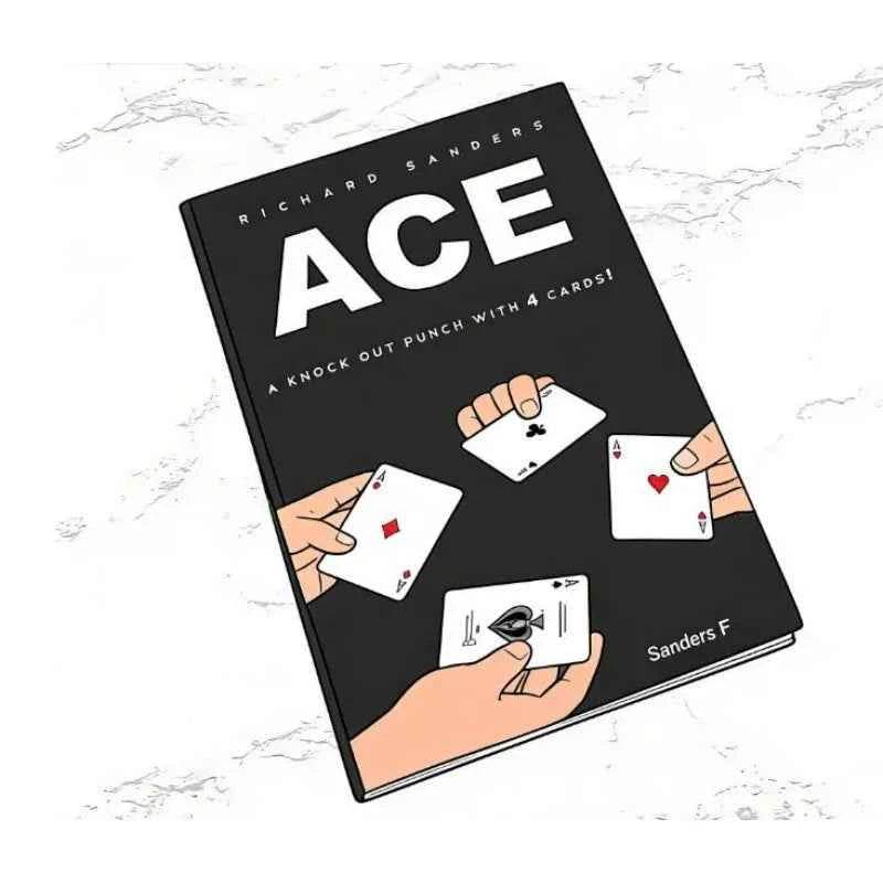 ACE By Richard Sanders Card Magic Tricks Magician Props Close Up Illusions Gimmicks + Video Tutorial Street Magic Trick Beginner