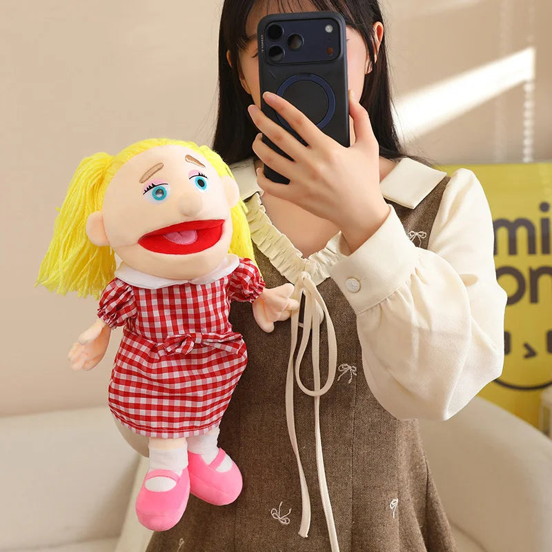Family Hand Puppets – 38cm Plush Character Puppets for Storytelling & Role Play - Big Tim's Magic Emporium
