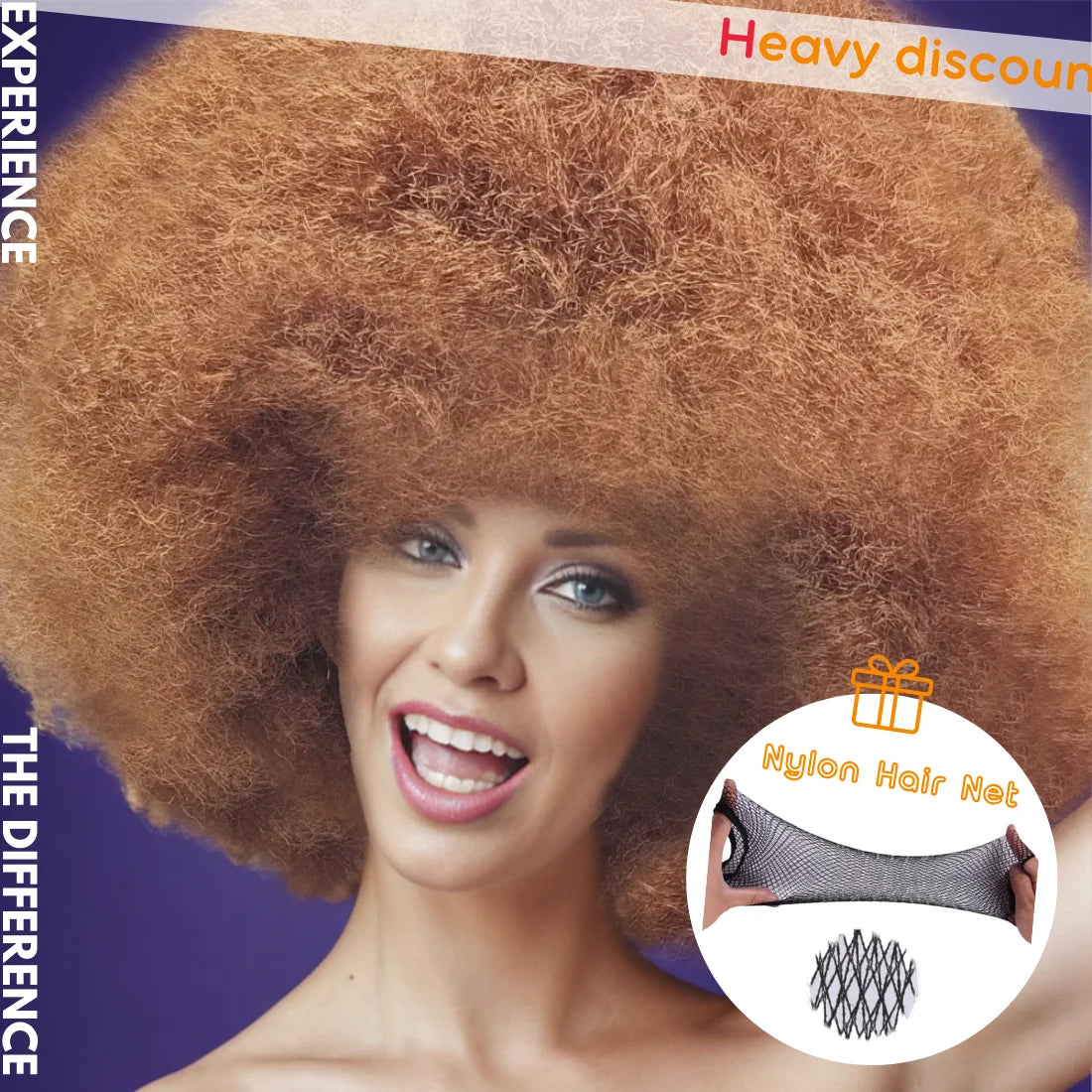 Afro Clown Cosplay Wigs for Women Black Cap Big Top Football Fans Wigs Halloween Adults Unisex Synthetic Hair Black Men Curly - Big Tim's Magic Emporium
