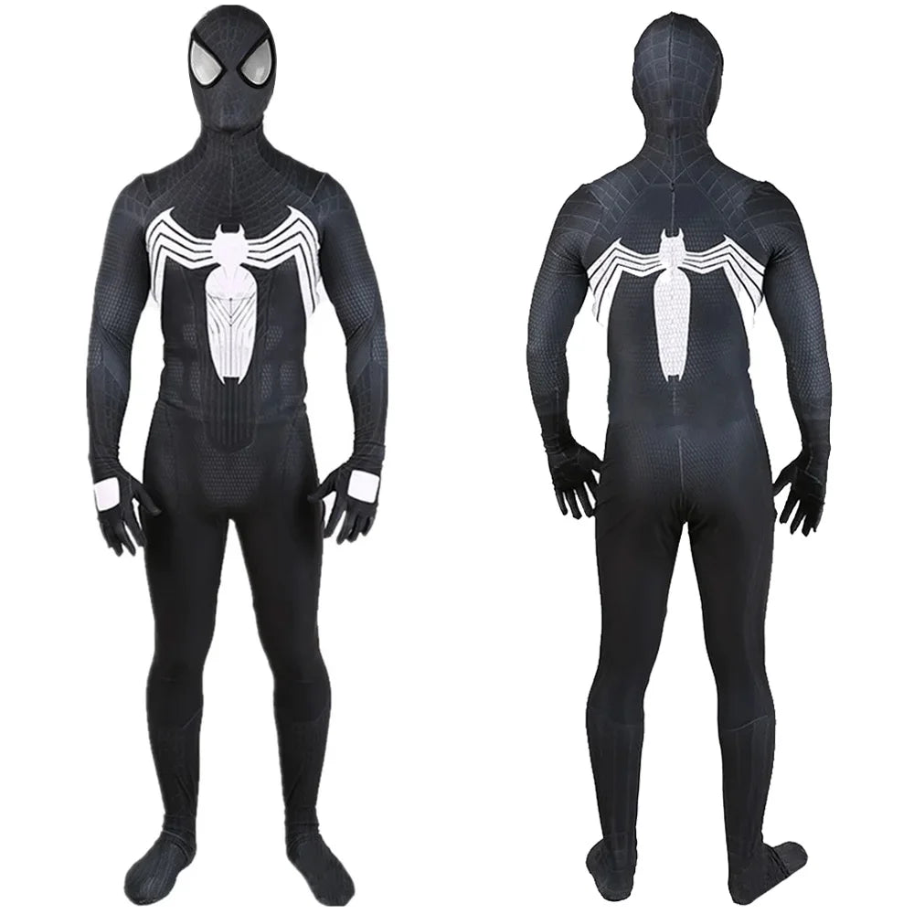 Venom Symbiote Spiderman Costume Superhero Cosplay Spidey Cosplay Halloween Costume Zentai Suits Bodysuit Halloween Disfraces - Big Tim's Magic Emporium