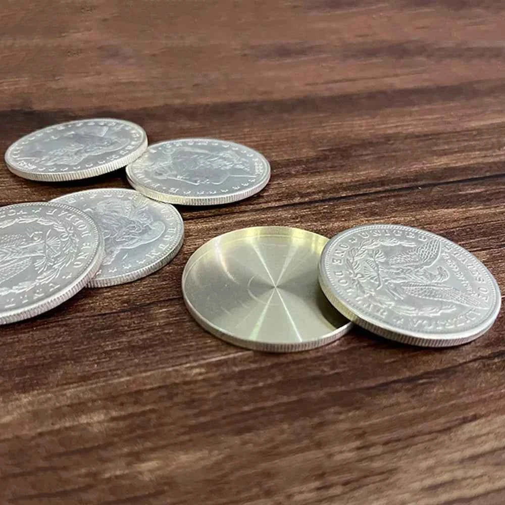 Super Morgan Dollar Set by Oliver Magic Tricks Visual Change Magia Coin Magician Close Up Street Illusions Gimmick(Cupronickel)