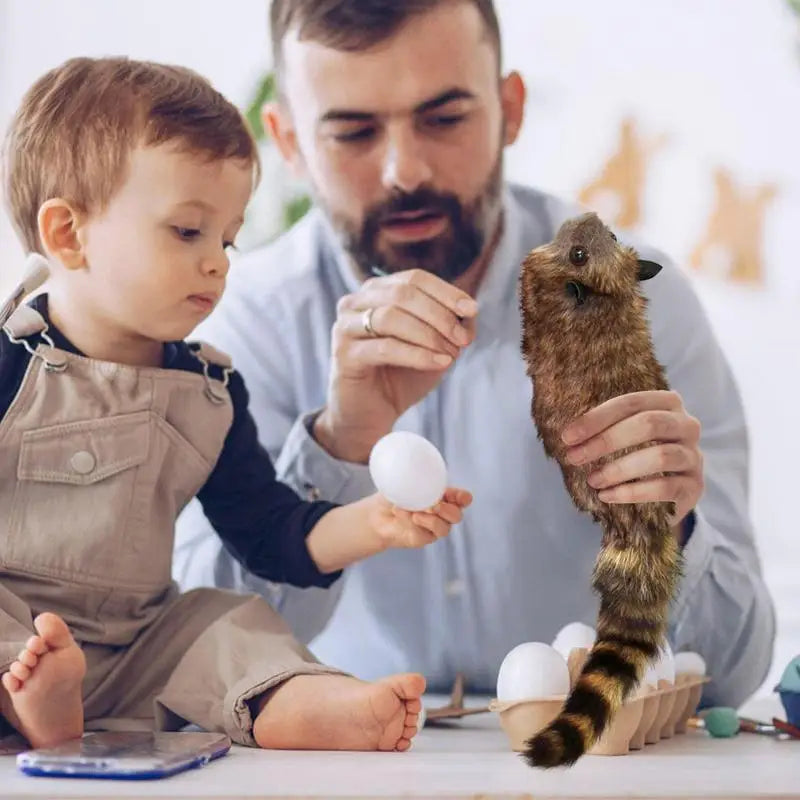 Raccoon Puppet Simulation Raccoon Magic Toy Funny Pranks Biting Hand Trick Toy Moving Raccoon Magic Trick Stage Magician Props