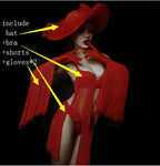 Women's Christmas Stage Performance Costume Set for Dancers & Singers