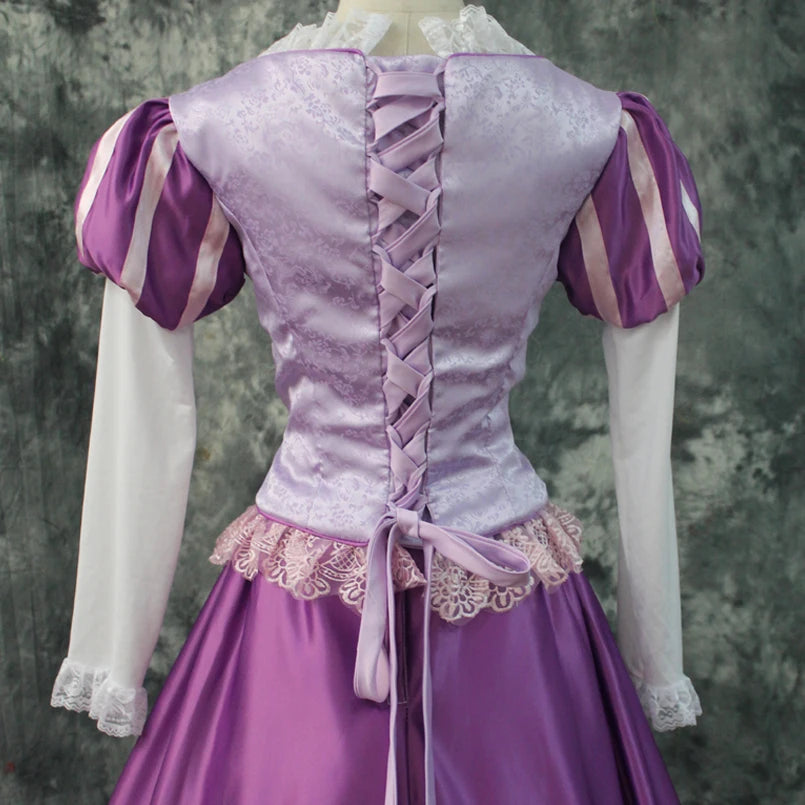 Custom Made Halloween Carnival Party Rapunzel Princess Costume Cosplay Purple Dress - Big Tim's Magic Emporium