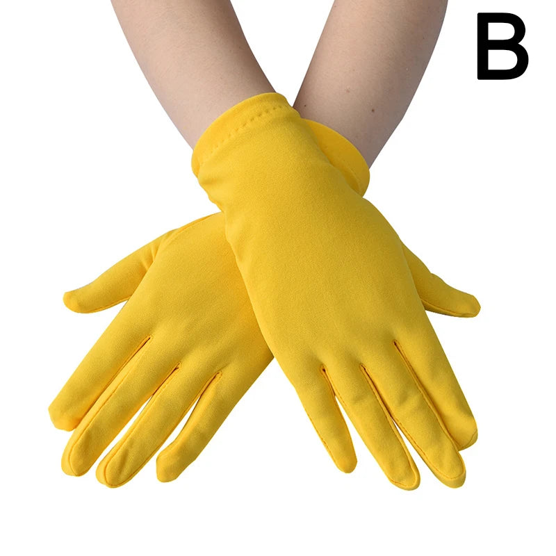 Festival Full Finger Performer Gloves Elastic Breathable Colorful Mitten Dance Cosplay Party Wedding Etiquette Glove Accessories - Big Tim's Magic Emporium