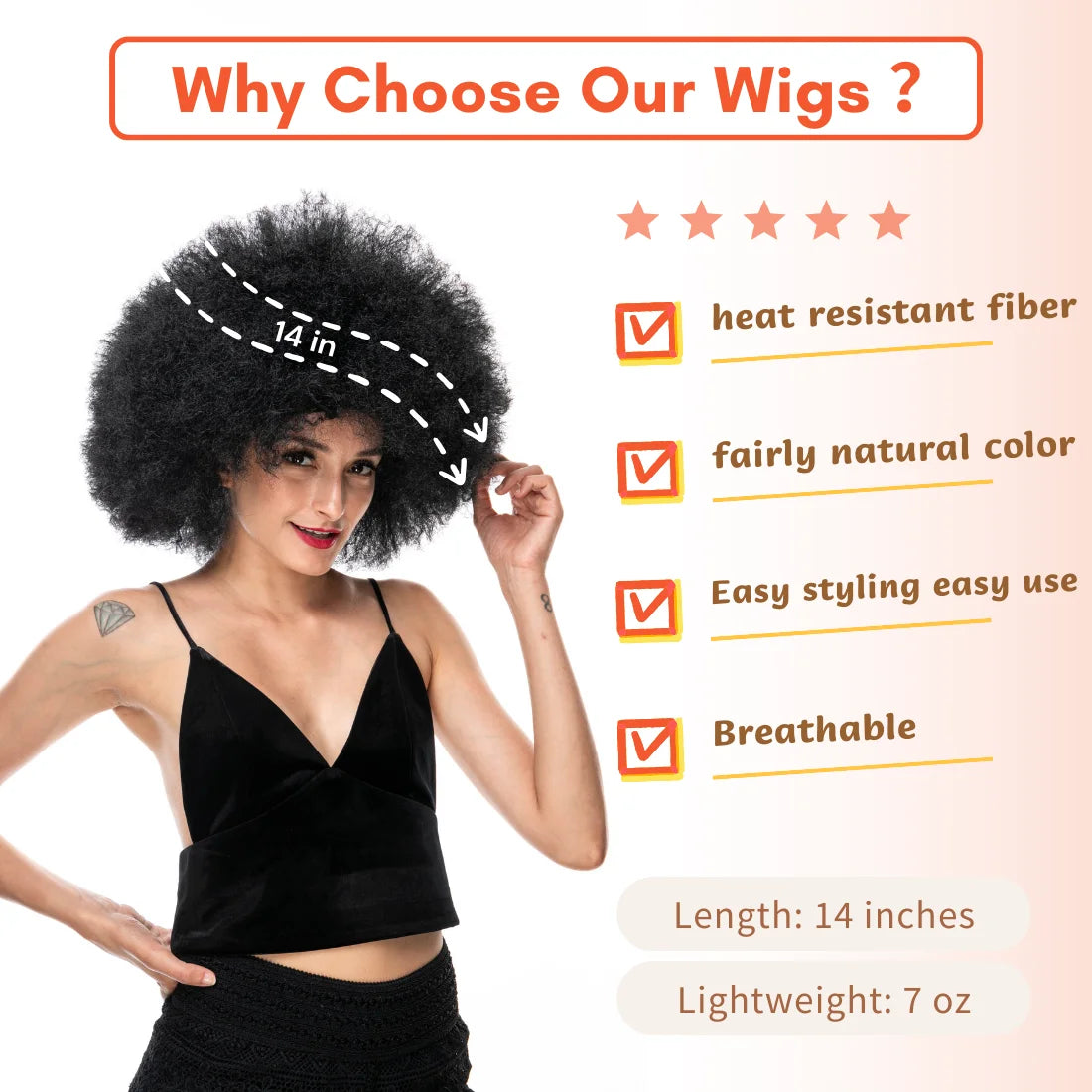 Afro Clown Cosplay Wigs for Women Black Cap Big Top Football Fans Wigs Halloween Adults Unisex Synthetic Hair Black Men Curly - Big Tim's Magic Emporium