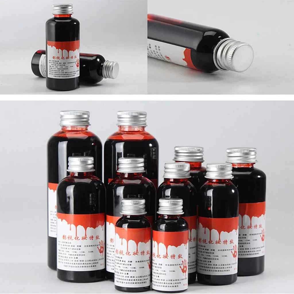 30/60/100ML Halloween Props Plasma Horror Fake Blood Gel Props Halloween Emulation Makeup Blood Cosplay Prank Fake Blood Props