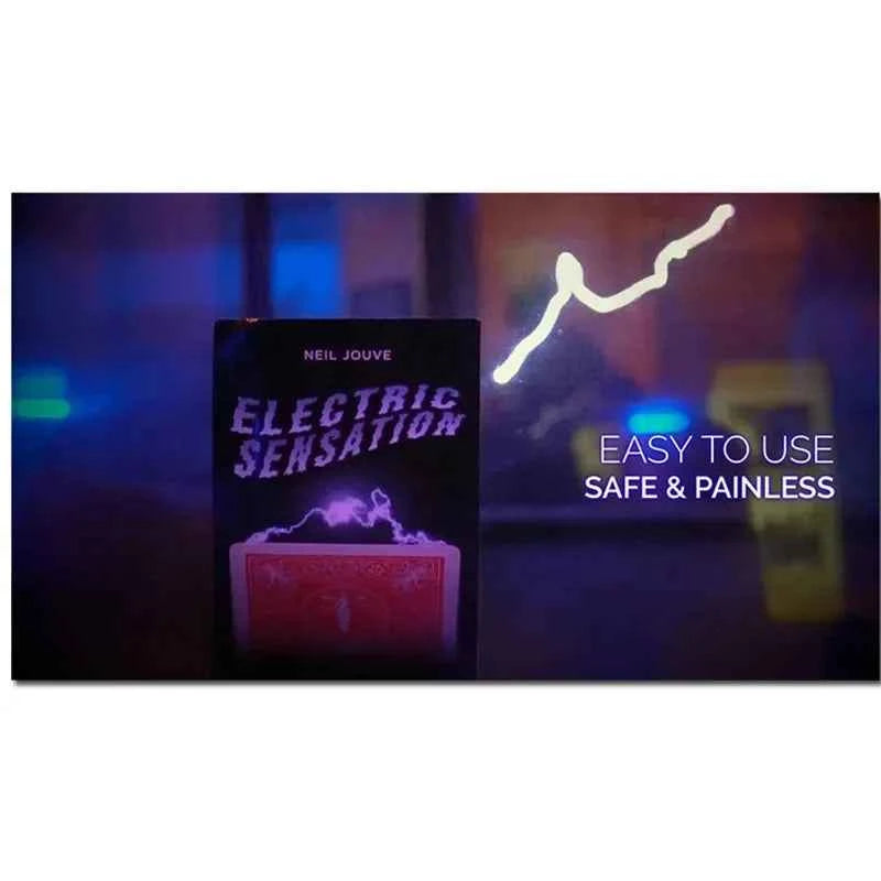 Electric Sensation (Gimmick and Online Instructions) by Neil Jouve Card Magic Tricks Illusion Street Magic Poker Magia Show