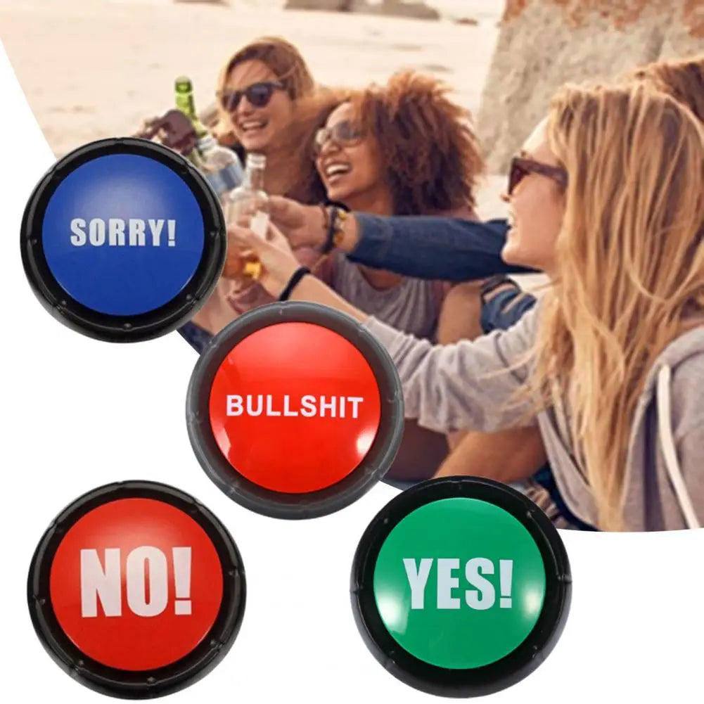 Party Toys Drink Wine Press Sound Button Set Yes No Sorry Maybe Toy Electronic Sound Button Party Holiday DIY Decoration - Big Tim's Magic Emporium