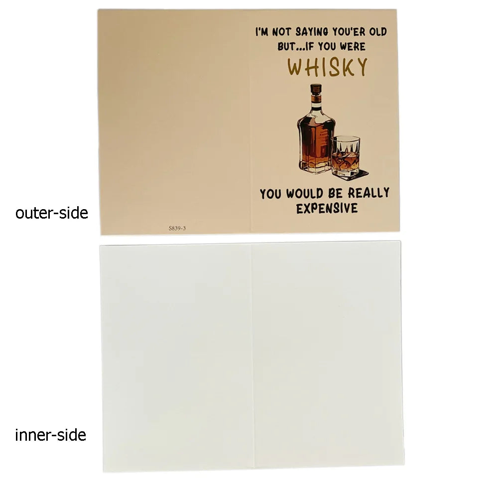 12pcs Happy Birthday Gift Cards Invitations Funny Text Greeting Congratulation Card Kids Adults Birthday Party Supplies Decor by Big Tim's Magic Emporium