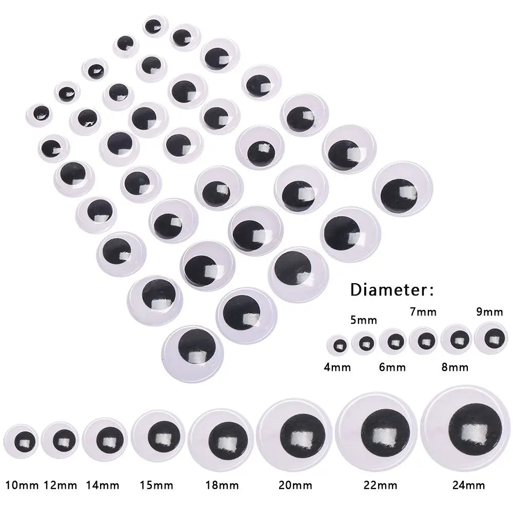 100 PCS Puppet Making DIY Craft  Parts 's Eyes Dinosaur Eye Creative gift  Accessories - Big Tim's Magic Emporium