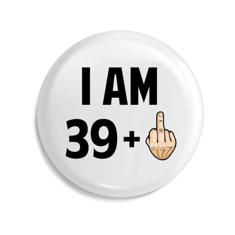 21st 30th 40th 50th 60th 70th 80th Birthday Button Pin Badge Happy Birthday Party Decoration Photo props present Gift keepsake