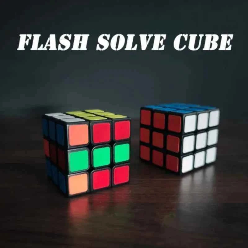 Professional Flash Solve Cube Stage Magic Tricks Magician Gimmicks Powerful Utility Magic Device RD 360 Rubi Dream Magia Propss