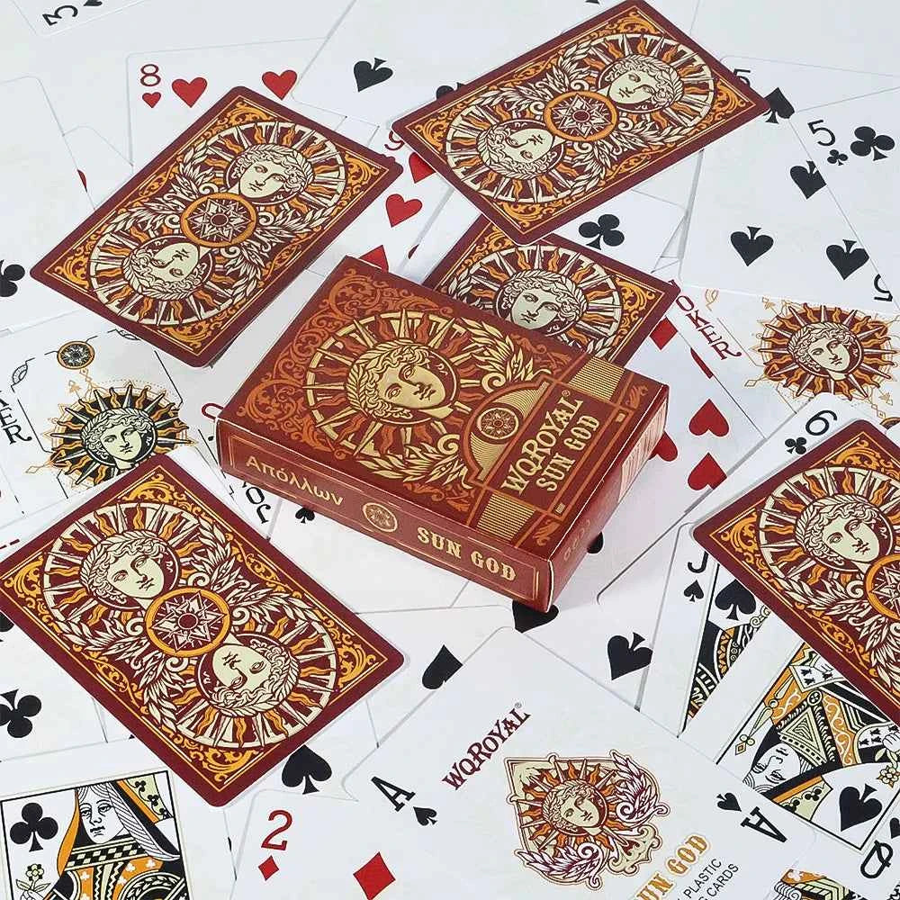 Creative Collection Playing Cards Vintage Classic Poker PVC Waterproof Deck of Cards  for Parties, Gatherings and Collections