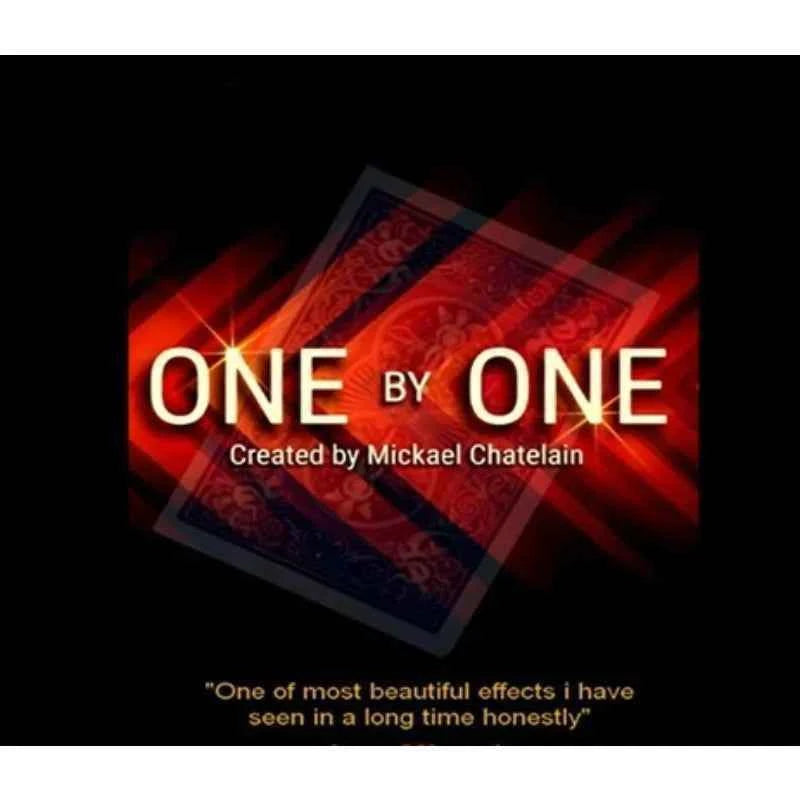 Mickael Chatelain  Gimmicks One By One Poker Deck Magic Tricks Gimmicks Illusions Professional Magician Magia Props Funny