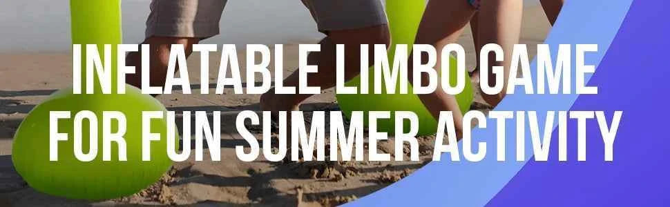 Inflatable Limbo Games for Kids & Adults, Beach Party Decorations, Festival Picnic Beach Pool outdoor Games, Family gathering