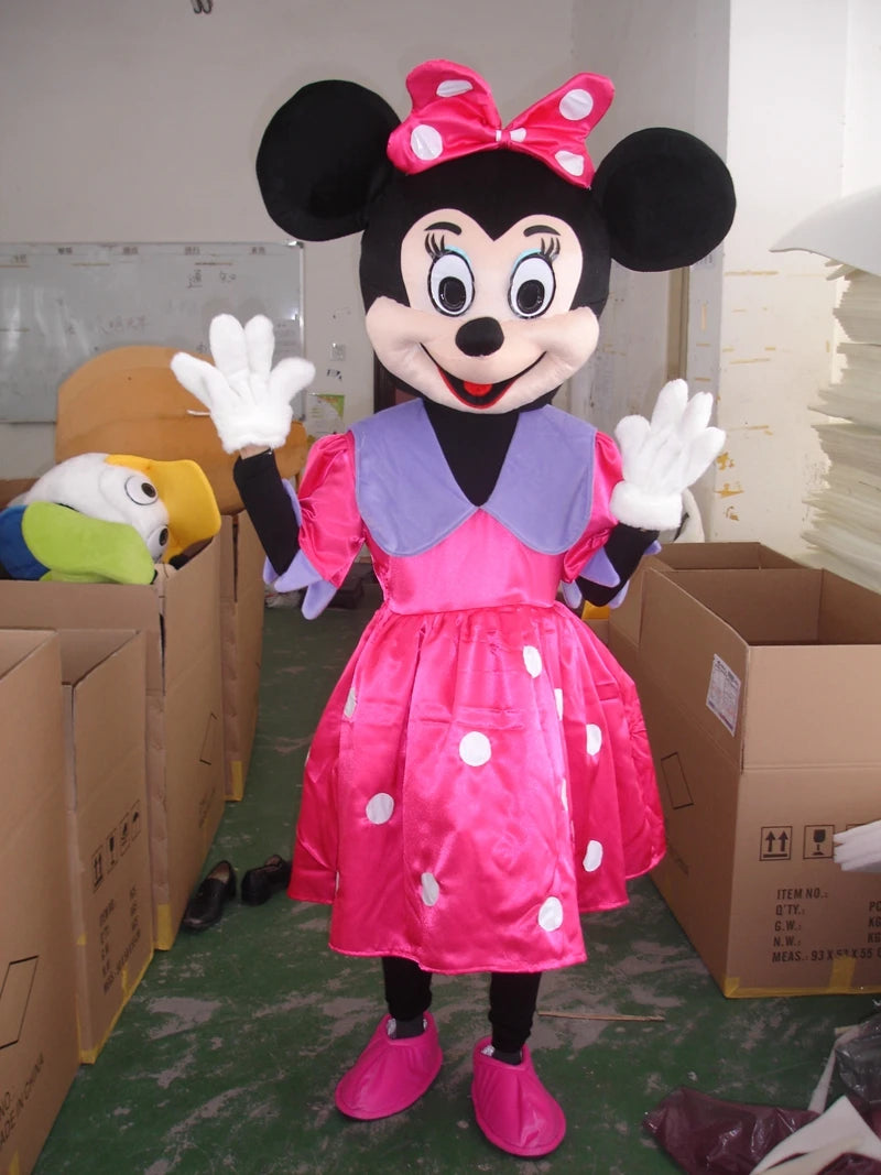 Mickey & Minnie Mouse Santa Mascot Costume | Adult Holiday Cosplay & Event Outfit - Big Tim's Magic Emporium