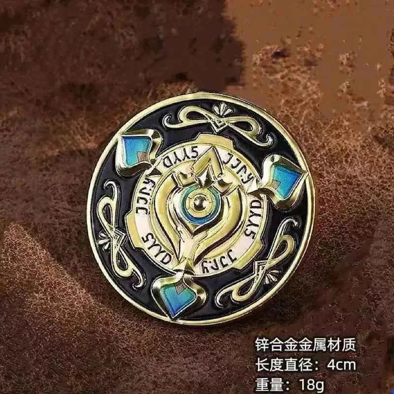 Hot Honkai:Star Rail 3D Metal Embossed Coins Currency Aventurine's Token for Trailblazer Souvenir Cosplay Props Accessories Gift
