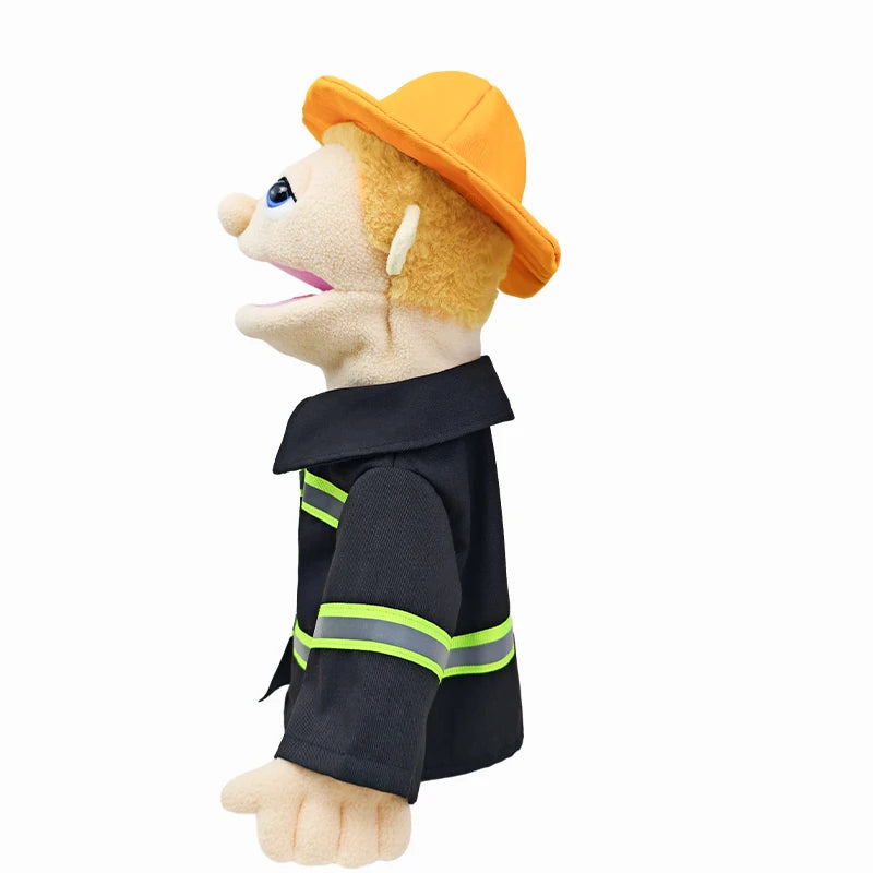Cute Cartoon Profession Series Hand Puppet Plush Doctor Police Officer Nurse Teacher Job Puppet Ventriloquism Doll - Big Tim's Magic Emporium
