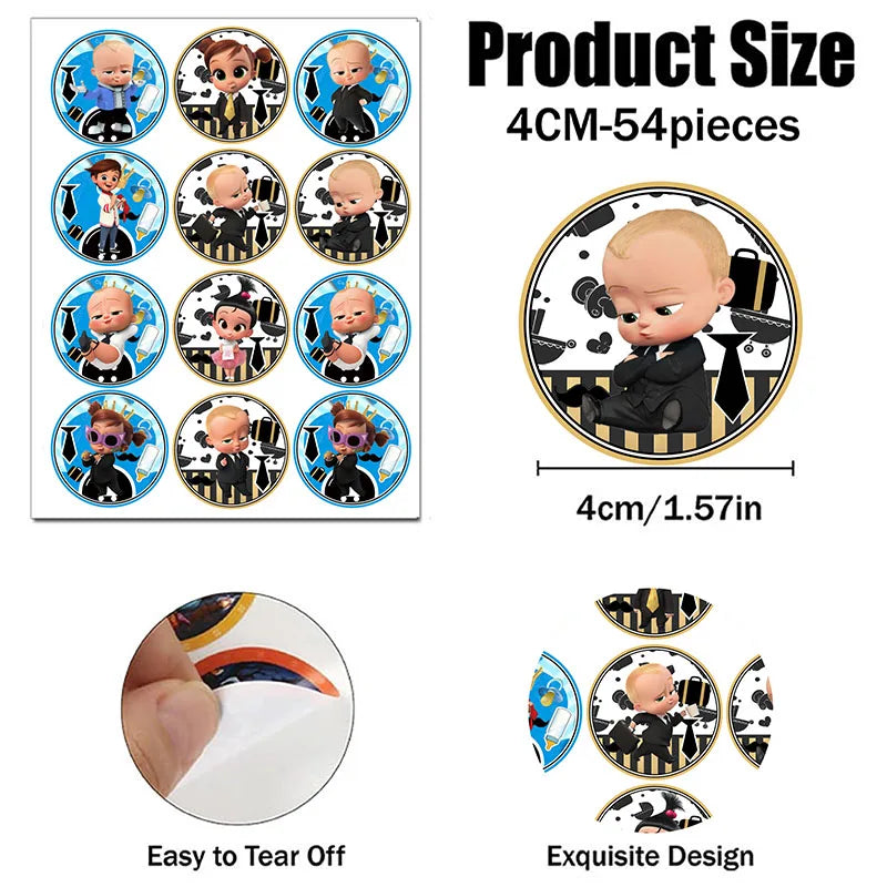 Boss Baby Theme Disposable Party Cake Topper Birthday Party Cake Topper Cake Park Party Decoration Baby Shower Party Supplies - Big Tim's Magic Emporium