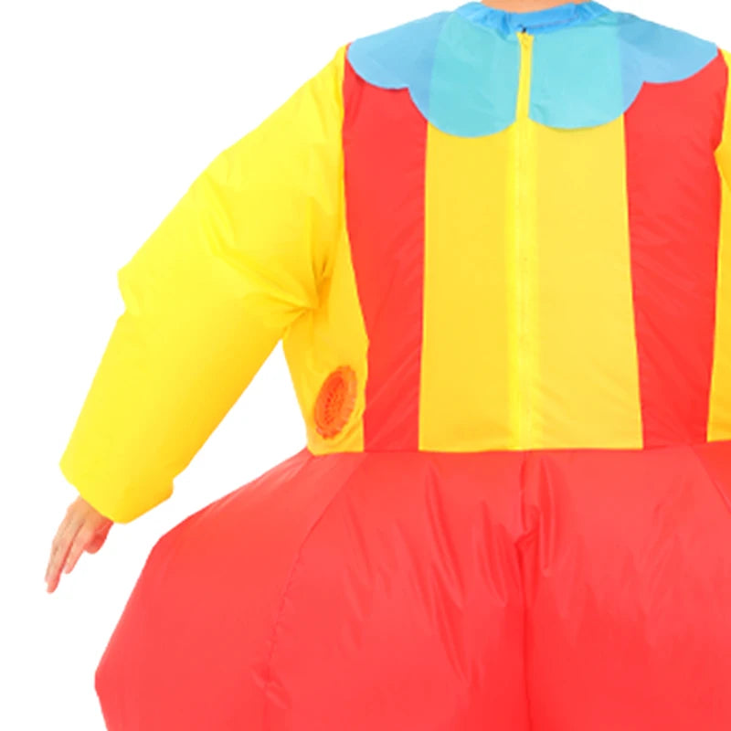 New clown inflatable costume, funny suit, mascot Purim, Halloween and Christmas party Cosplay costume for adults, with multiple - Big Tim's Magic Emporium