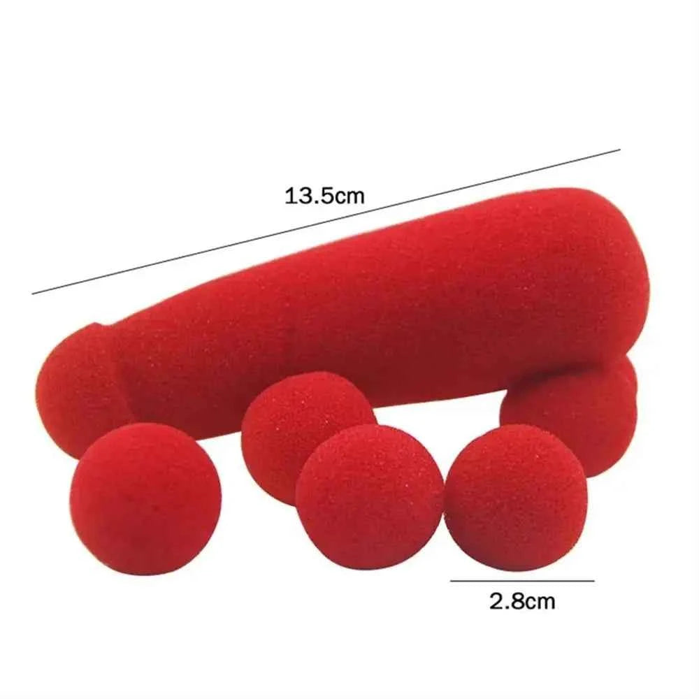Red Sponge Balls Magic Trick Sponge Funny Gadgets Gimmick Small Sponge Brother Performing Magic Prop Magic Red Sponge
