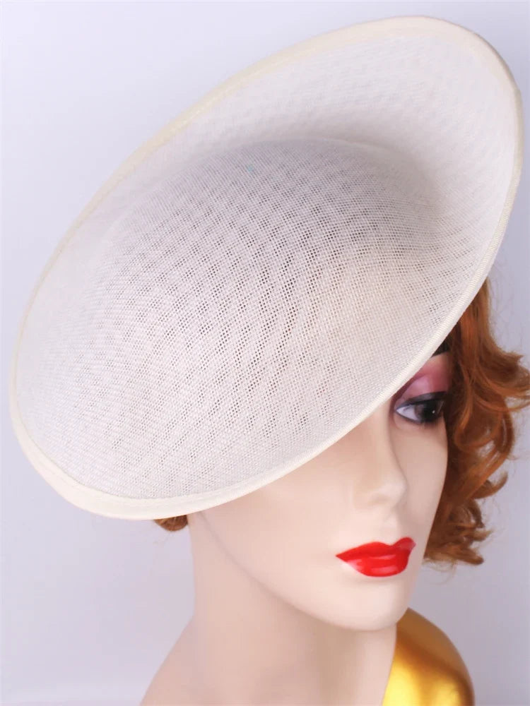 30cm Round Sinamay Fascinator Base DIY Millinery Headpiece Hat Making Blank
