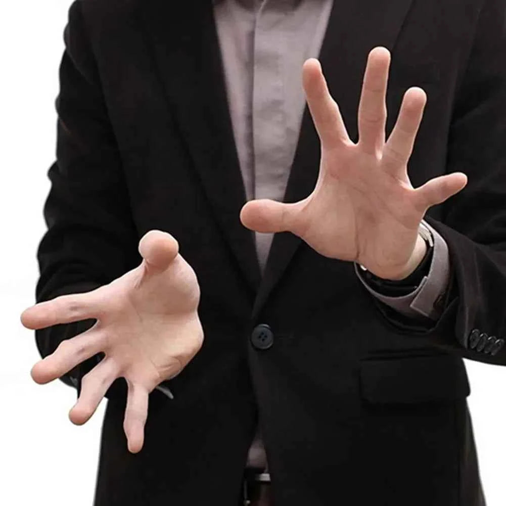Magic Thumb Tip Props for Close Up Vanish and Appearing Tricks with Red Silk Stage Show Rubber Prank Toy Gifts - Big Tim's Magic Emporium