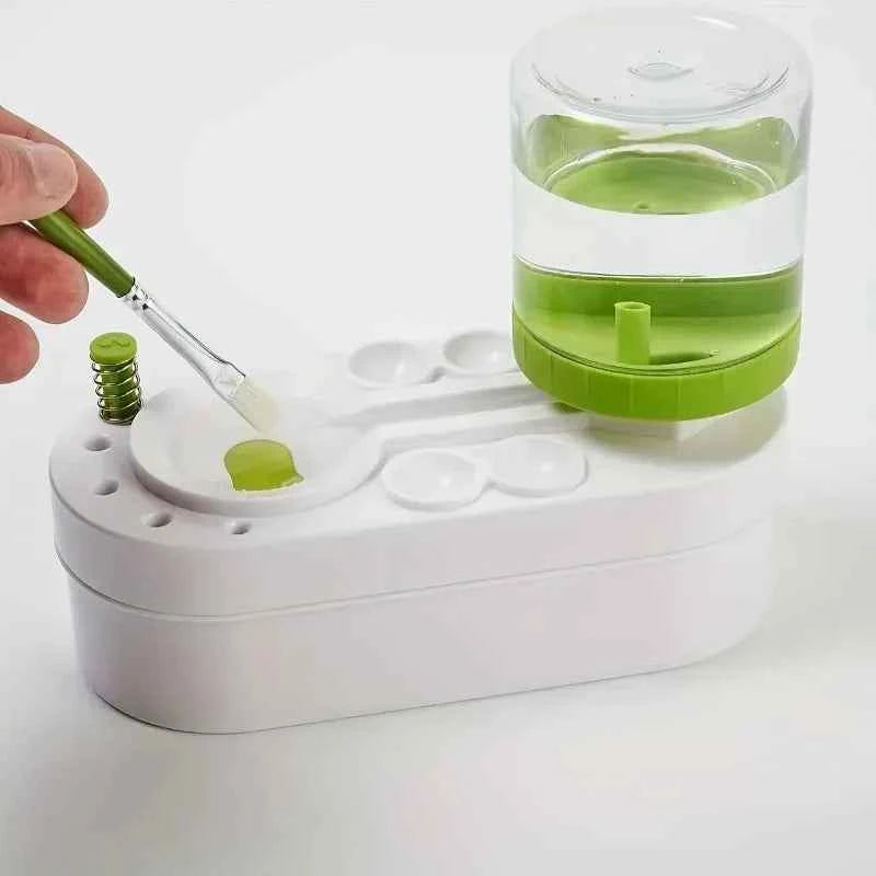 Paintbrush Cleaner, Art Tool, Water Droplet with Water Circulation System for Watercolor Brushes (Used by Students and Artists)