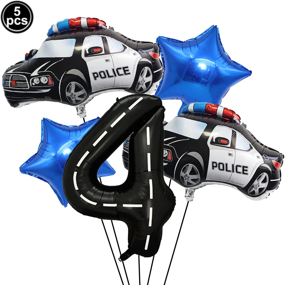 Police Party Plates Cups Napkins Police Officer and Car Party Birthday Party Decorations Tableware Boys Police Party Supplies - Big Tim's Magic Emporium