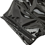 Shiny PVC PU Leather Bustier Corset Crop Top Body Shaper Vest