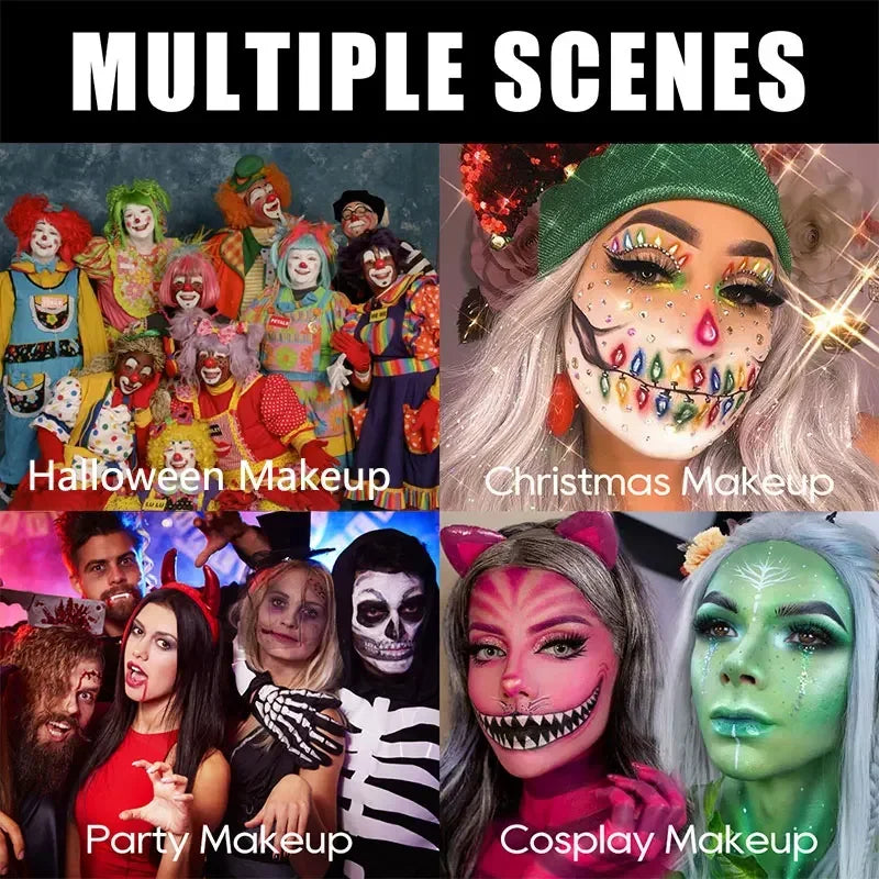 1PC Face and Body Paint Sticks - Sweatproof,  Long-lasting, Matte Finish, Multi-color Suitable for Parties