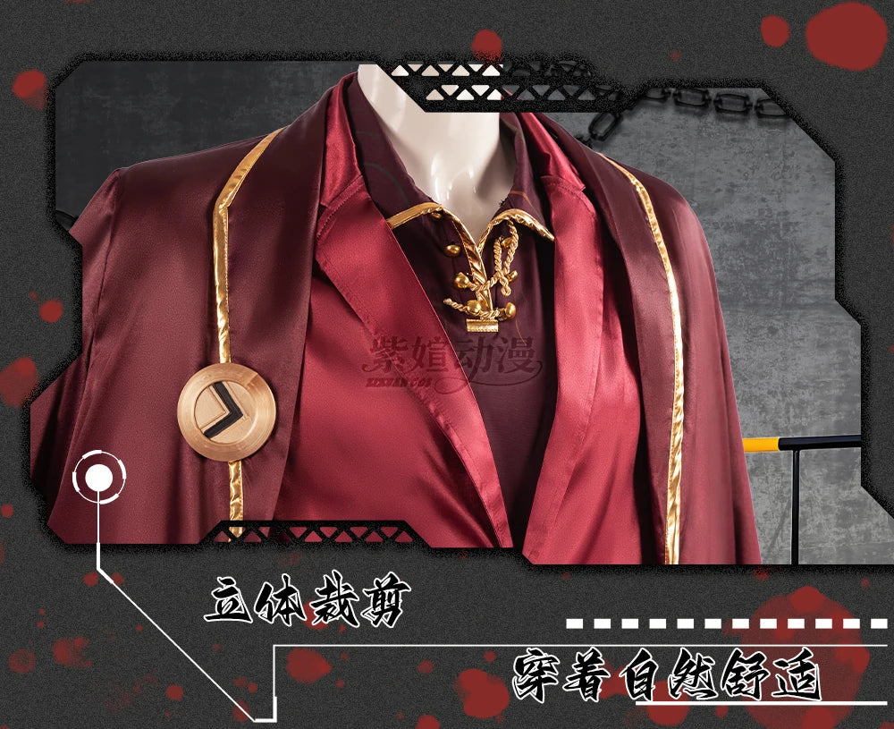 UETEEY COS Lei Heng Cosplay Costume Game Limbus Company Cosplay Clothing Halloween Carnival Uniforms Fancy Suit Custom Made - Big Tim's Magic Emporium