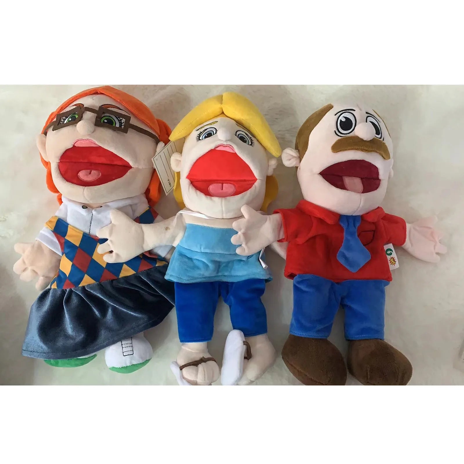 Cartoon Hand Puppet Toy Jeffys Zombie Boy Puppet Brinquedo Kawaii Stuffed Animal Jeffy Puppet Family Real Sml Doll Birthday Gift - Big Tim's Magic Emporium