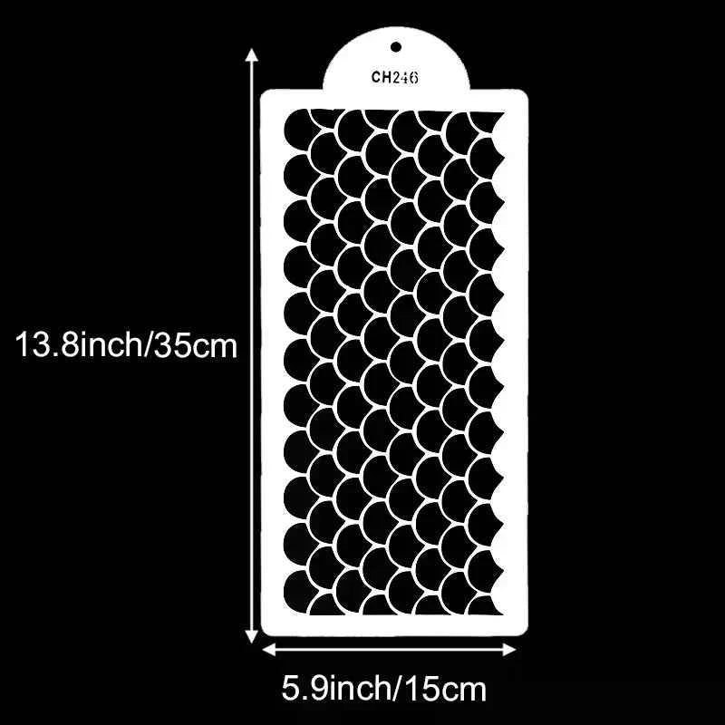 Fish Scale Stencil Face Painting Stencils Stencils For Painting Makeup Stencil Reusable Face Paint Stencils
