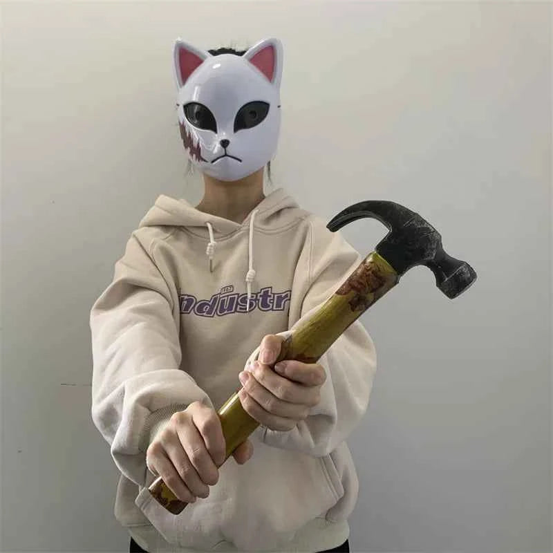 Stage Props Jackhammer Repairman Tool Carpenter's Hammer Model Cosplay Halloween Scare Props Safety PU Kids Educate Toy